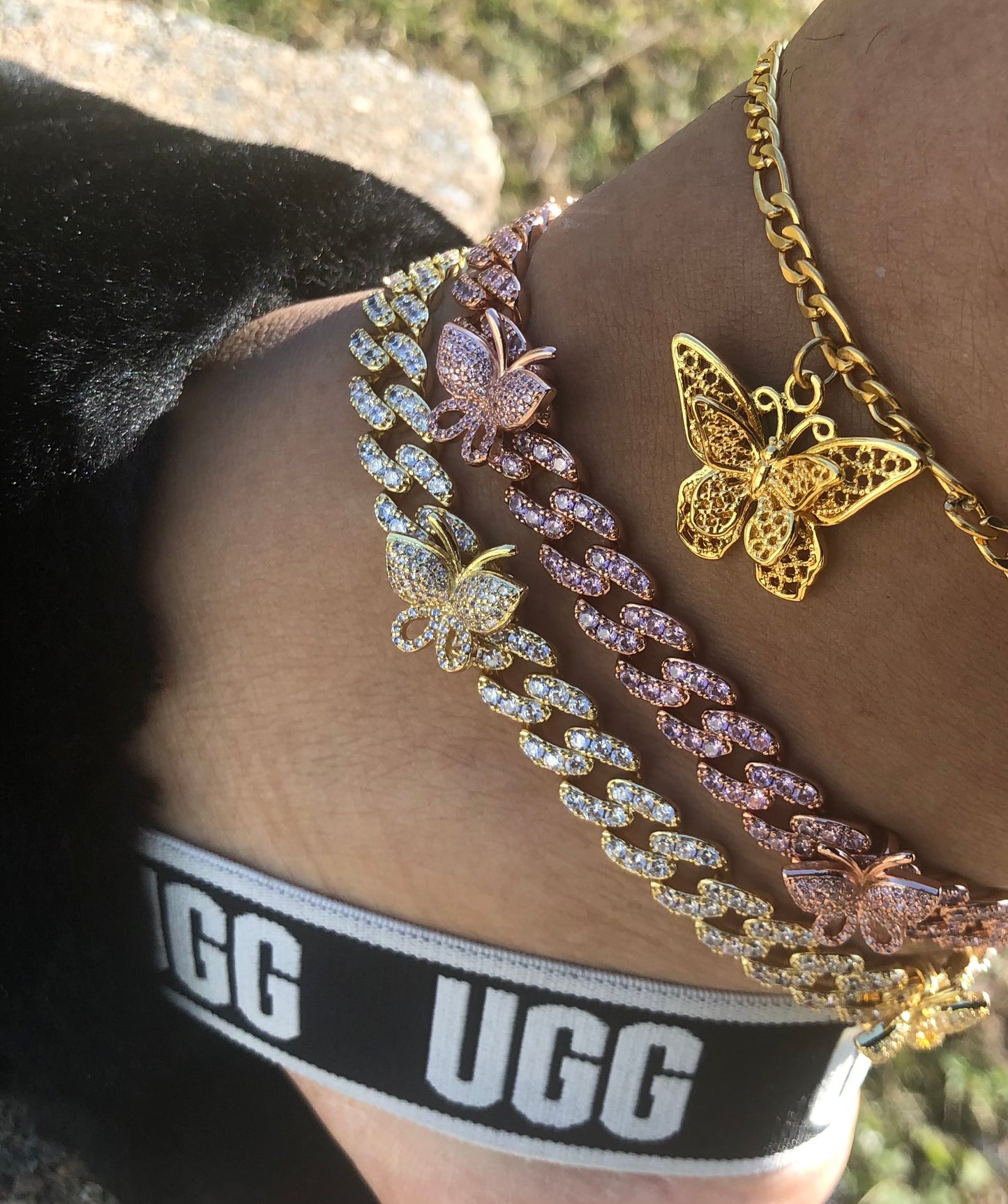 Cuban Link Butterfly Anklet